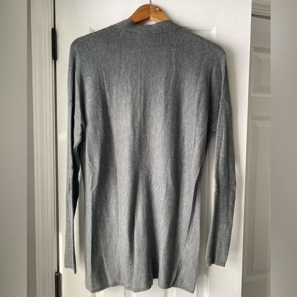 Loft Long Grey Cardigan Sweater Size S - Picture 5 of 5